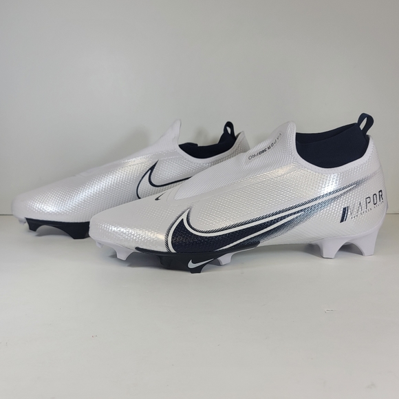 Nike Vapor 360 Edge Pro Football Cleats White Navy CV6345-102 Men’s Size 16 - Picture 2 of 11